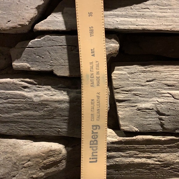 Italian leather “Lindberg” men’s belt - Picture 3 of 3